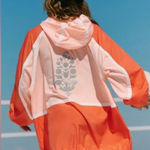 Free People Movement  Care FP Like The Wind Logo Windbreaker Jacket Size Medium Photo 1