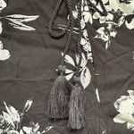 Simply Vera Vera Wang Black & White Floral Designs W Front  Tie Tassels … Photo 4
