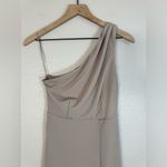 Birdy Grey NEW Kira Bridesmaid Dress With Slit In Chiffon Taupe size XS $105 Photo 6