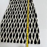 J. McLaughlin Tank Midi Stretch Dress Black White Diamond Print Sleeveless Sz M Photo 5