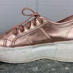 Superga  2287 Bubble Platform Low Top Lace Up Sneakers Metallic Rose Gold 7.5 38 Photo 5