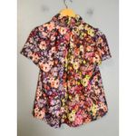Amanda Uprichard  Vittoria Blouse Colorful Blouse Short Sleeve Size Large Photo 7