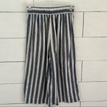 Madewell Houston Striped Linen Wide Leg Pull On Crop Pants. Size Small. EUC Photo 5