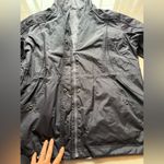 st. john's bay St.John’s Bay woman reversible utility jacket black gray cinched waist size 1X Photo 7