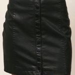 Free People High Waist Button Up Leather Skirt Photo 0