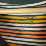 Universal Threads Universal Thread Rainbow Stripe Crewneck Short Sleeve T-Shirt L Photo 4