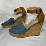 Marc Fisher  Wander Denim Cork Wedges 7 Photo 2