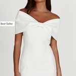 Meshki Gwyneth Off Shoulder Bow Mini Dress Photo 0