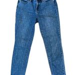 Talbots Flawless Slim Ankle Fit Tulip print Blue Jeans Size 4 Photo 0