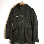 Sly military spirit of freedom parkas zip and buckle up jacket size medium Green Photo 0