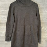 Gaiam  Women Soft Fleece‎ Yoga Dress Sweater Charcoal Heather Grey Small S Photo 0