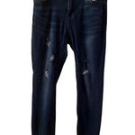 Encore jeans Encore Destressed Jeans. Dark Wash Sz.  5 Photo 0