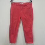 Frank & Eileen Womens Wicklow The Italian Chino Pant Flushed Denim‎ Raw Hem Pink Size 0 Photo 1