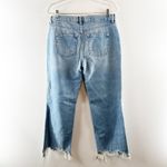 Free People Maggie Busted Knee Distressed Raw Hem Jeans Blue 29 Photo 2