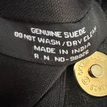 Black Suede Fringe Crossbody Bag Purse Photo 7