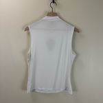 EXPRESS NEW White Keyhole Sleeveless Mock Neck Top Photo 3