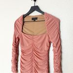 Michael Costello  X Revolve Franky Mini Dress Mauve‎ Pink Ruched Size L Photo 3