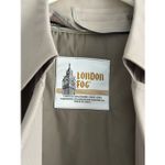 London Fog Vintage Long Trench Coat Button Tie Waist Tan Light Brown 42 Long Photo 4