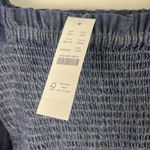 J.Crew NWT Smocked Puff-Sleeve Dress in Chambray Blue Size XXS NEW Photo 5