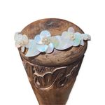 Vintage Mother Of Pearl Floral Bridal Headband Photo 1