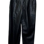 Madewell  NWT Perfect Vintage Straight Jean Faux Leather Black Women’s Size 25P Photo 0