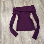 We The Free Off-Shoulder Burgundy Sweater Photo 6