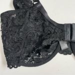 Smart & Sexy Smart Sexy Bra Lace Underwire Unlined Semi Sheer Adjustable Diamond Bow Black Photo 6