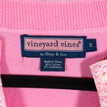 Vineyard Vines Cotton Cashmere Knit V Neck Seashell Trim Pullover Sweater Pink S Photo 1