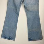 Aeropostale Y2K Light Wash Distressed Flare Jeans Sz 7/8 Short Floral Paint Photo 14