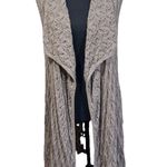 Artisan NY  Women's Open Front Cardigan Sweater Size Small Beige Boho Cottage Photo 0