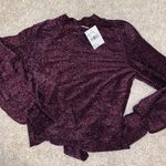 Lush Clothing Sparkly Long Sleeve Shirt Photo 0