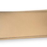 Michael Kors | Mott Beige Leather Top Handle Satchel Crossbody Gold Hardware Photo 9