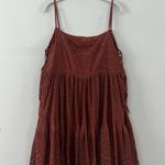 Free People Lily Of The Valley Canyon Brown Eyelet Lace Cotton Mini Dress Photo 2