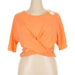 Aerie  Orange Twist Front Top Photo 0