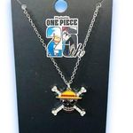 Her Universe One Piece Straw Hat Crew Jolly Roger Rhinestone Necklace Photo 0