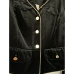 Who What Wear   Black‎ Velvet Cropped Blazer Photo 5