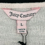 Juicy Couture  | NWT | Large | Pale Pink Silver Metallic Stripe Asymmetrical Tank Photo 2