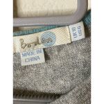 Boden Sweater Womens Pullover Gray Wool Blend Button Back 3/4th‎ sleeve Sz 6 Photo 2