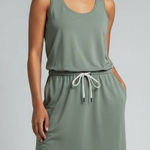 Zella  Gwen Ponte Knit Sporty Tank Dress Sage Green Size Large Photo 0