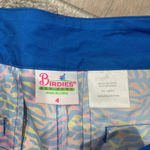 Birdies and Bows Chipping Cheetah Animal Print Swinging Scallop Golf Shorts 4 Blue Photo 2