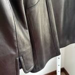 Ellen Tracy 100% genuine Black Leather Jacket lined with pockets Photo 11