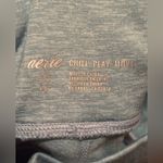 Aerie  Chill Play Move High Waist Legging S Pleated Sheer Vertical Side Tab Photo 5