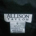 Allison Taylor  S 6 Silk Y2K Witchy Black Sequined Beaded Button Down Top Evening Photo 6