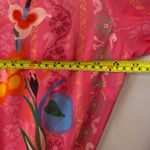 Saloni Marissa Ruffle 100% Silk Pink Floral Long Sleeve Mini Dress Women size 6 Photo 13