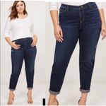 Lane Bryant Flex Magic Waistband Signature Fit Boyfriend Jean Distressed Size 26 Photo 1