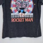  T-Shirt NWT Size XL Black Short Sleeve Elton John Rocket Man Tee Photo 1