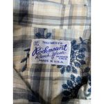 Rockmount Ranch Wear Top Womens Large Western Shirt Pearl Snap Embroidered Blue Photo 1