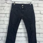MNG Jeans Cropped Black Jeans Mid Rise Distressed Size 1 Y2K Streetwear Vintage Photo 5