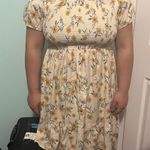 Yellow Floral Summer Dress Size 0X Photo 0