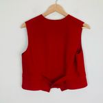 Valerie Stevens Vintage red wool zip front lined vest by Valerie Steven’s buckle back. 8 Photo 2